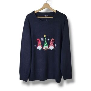 Lisa International Holiday Gnome Sweater 3X NWT Cozy Festive